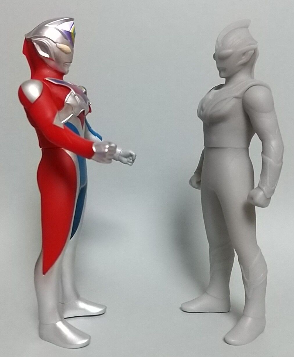 ウルトラマントリガー　ウルトラヒーローシリーズ　タグ付き　ソフビ　フィギュア ウルトラマントリガー 石像ver ウルトラヒーローシリーズ タグ