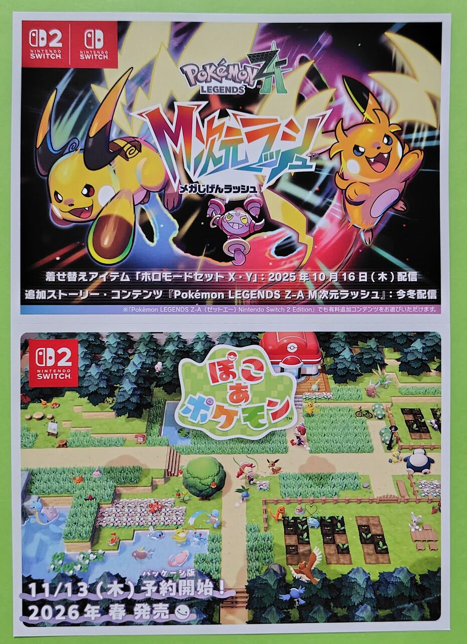 【アートブック付】ポケモンレジェンズ Z - Switch 2 店舗受取予約】『Pokémon LEGENDS Z-A Nintendo Switch 2