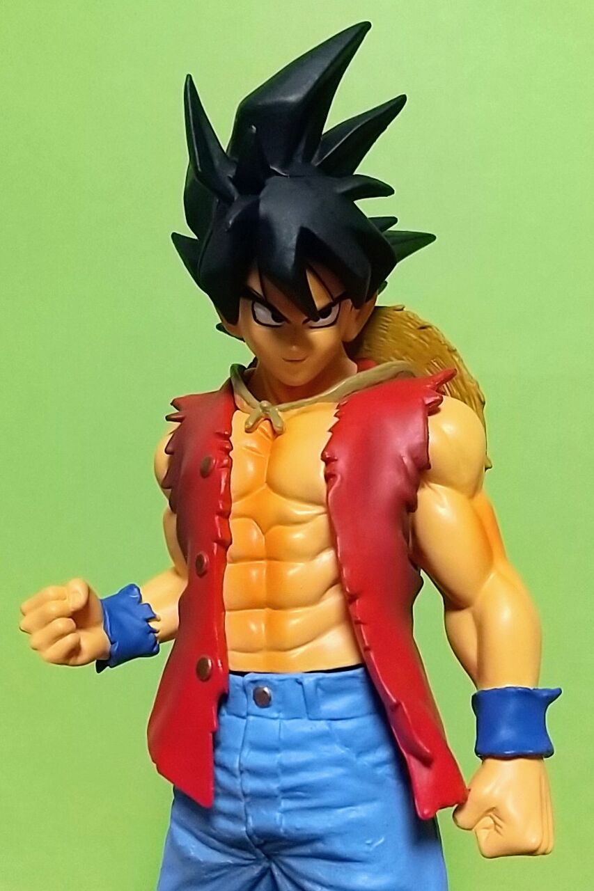 ワンピース　ドラゴンボールコラボフィギュア　2体セットルフィ　孫悟空 ドラゴンボールフィギュア 孫悟空&ルフィ ワンピースコラボ