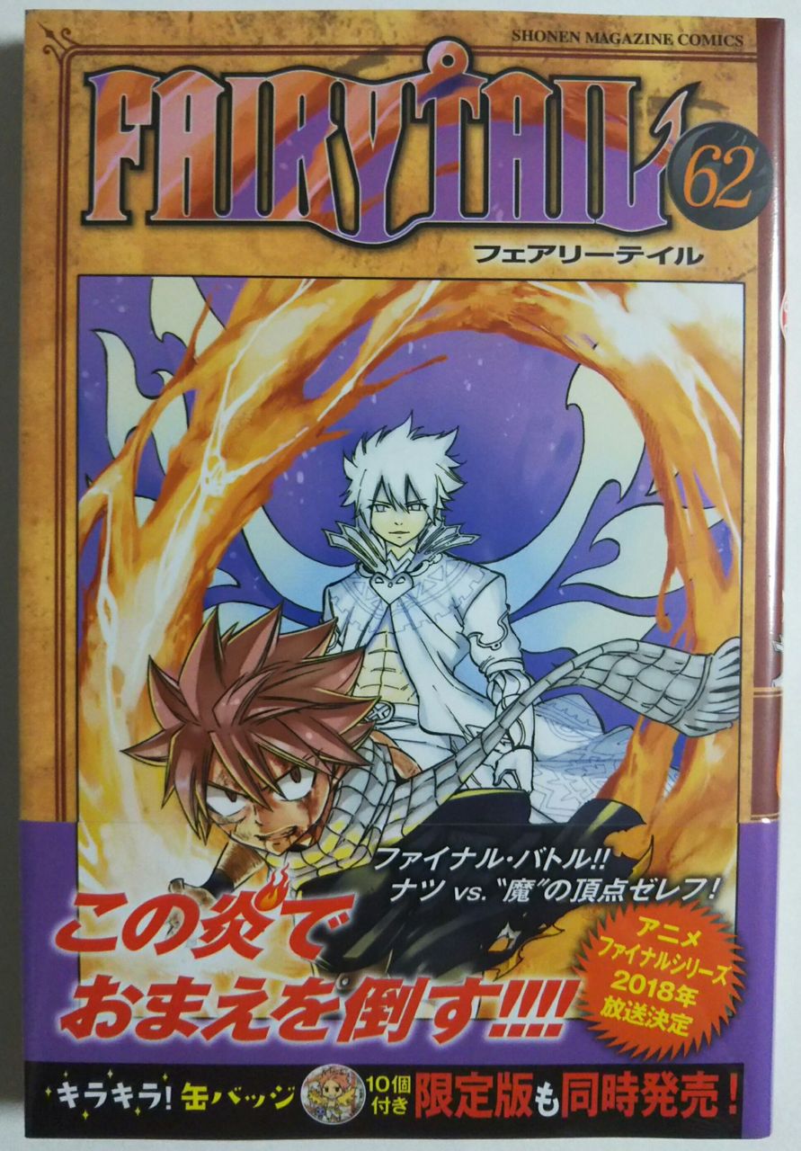 次の最終巻のネタバレが書いてあるので あとがきは読むのを控えて下さいとのこと Fairy Tail 62巻 Chaos Hobby Blog