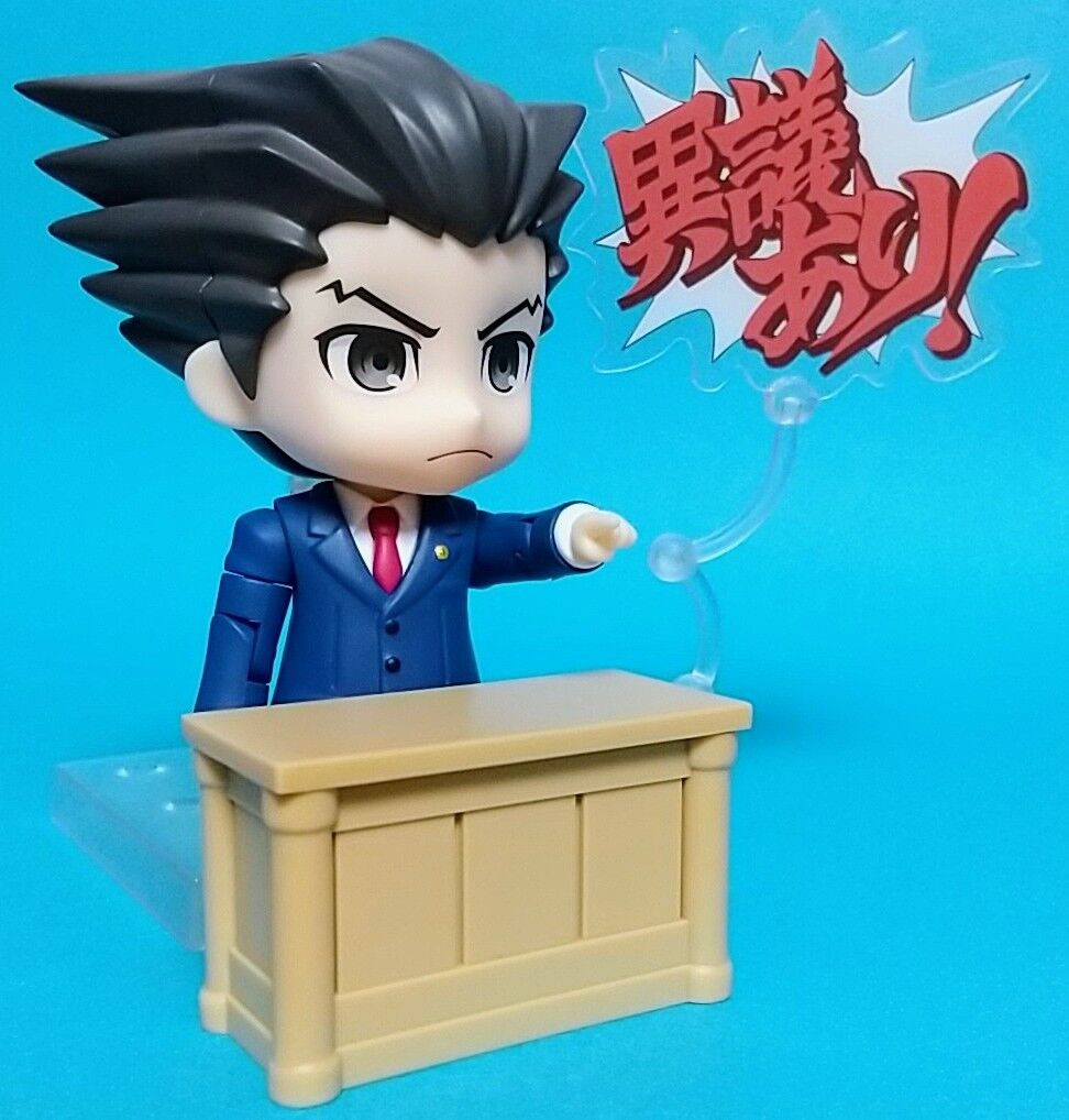 逆転裁判」シリーズより成歩堂龍一と御剣怜侍のねんどろいどが