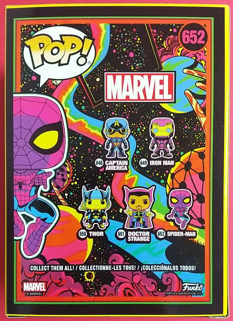 MARVEL - 激レアFUNKO POP! マーベル　スパイダーマン　ブラックライト ブラックライトで光る！アメリカのTarget限定フィギュア】POP