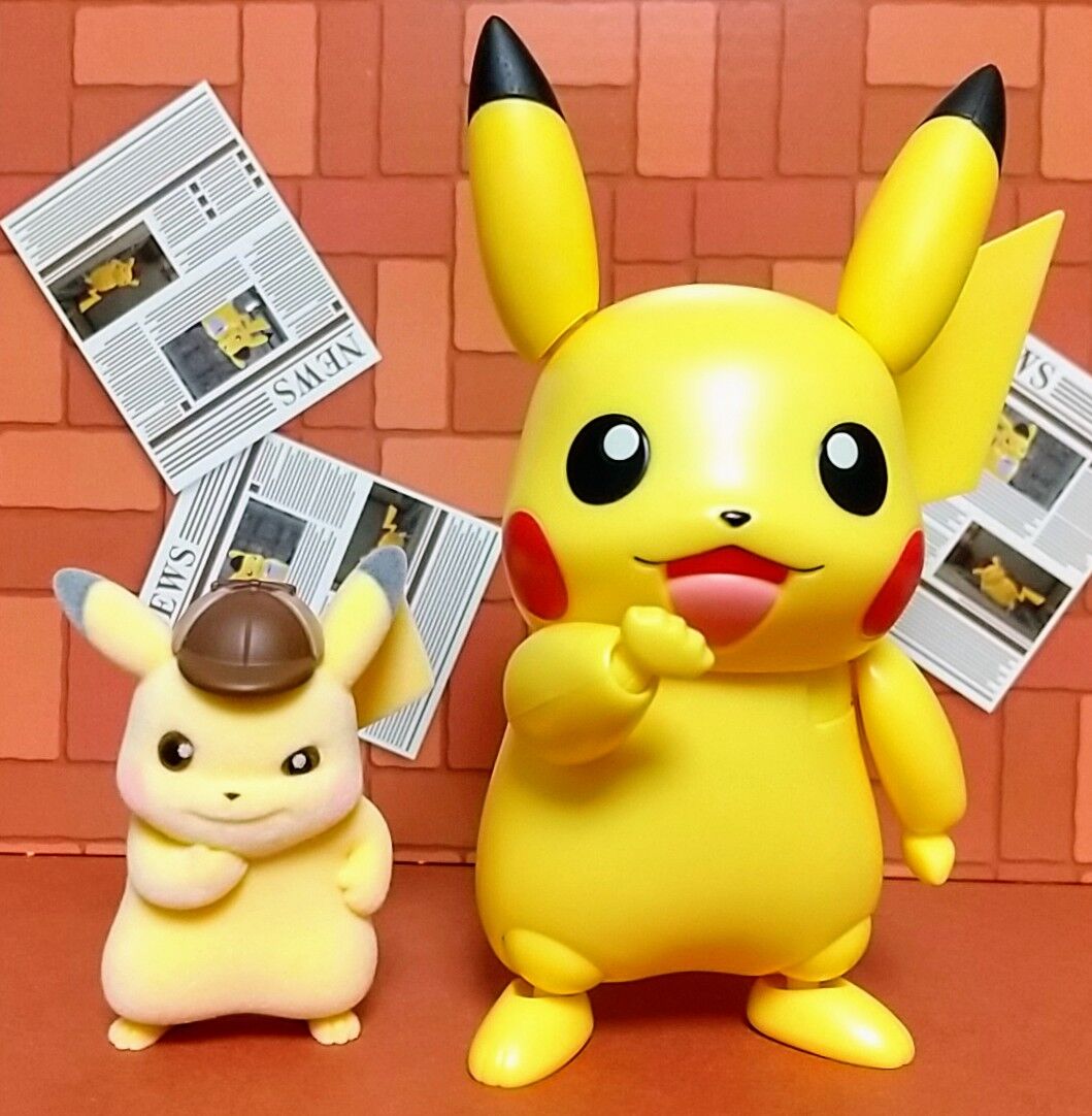 ポケモン 帰ってきた名探偵ピカチュウ プロモ ふわもふフィギュアセット