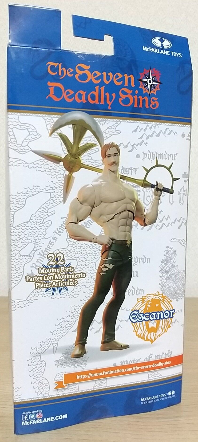七つの大罪」のエスカノールの可動フィギュア】McFARLANE TOYS The