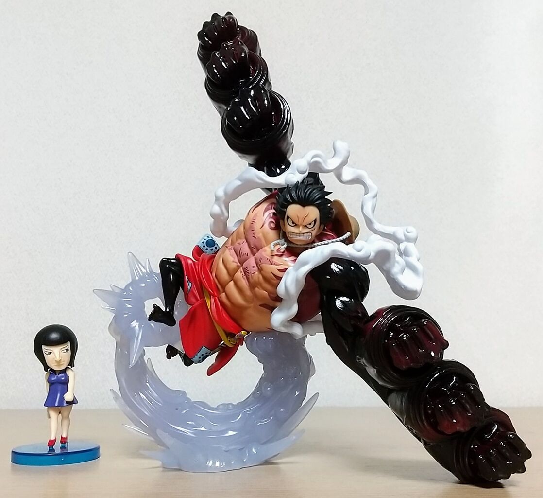 ONE PIECE モンキー・D・ルフィ 彫刻フィギュア 海外限定 海外限定!ギア4ルフィ太郎の猿王群鴉砲フィギュア】ONE PIECE