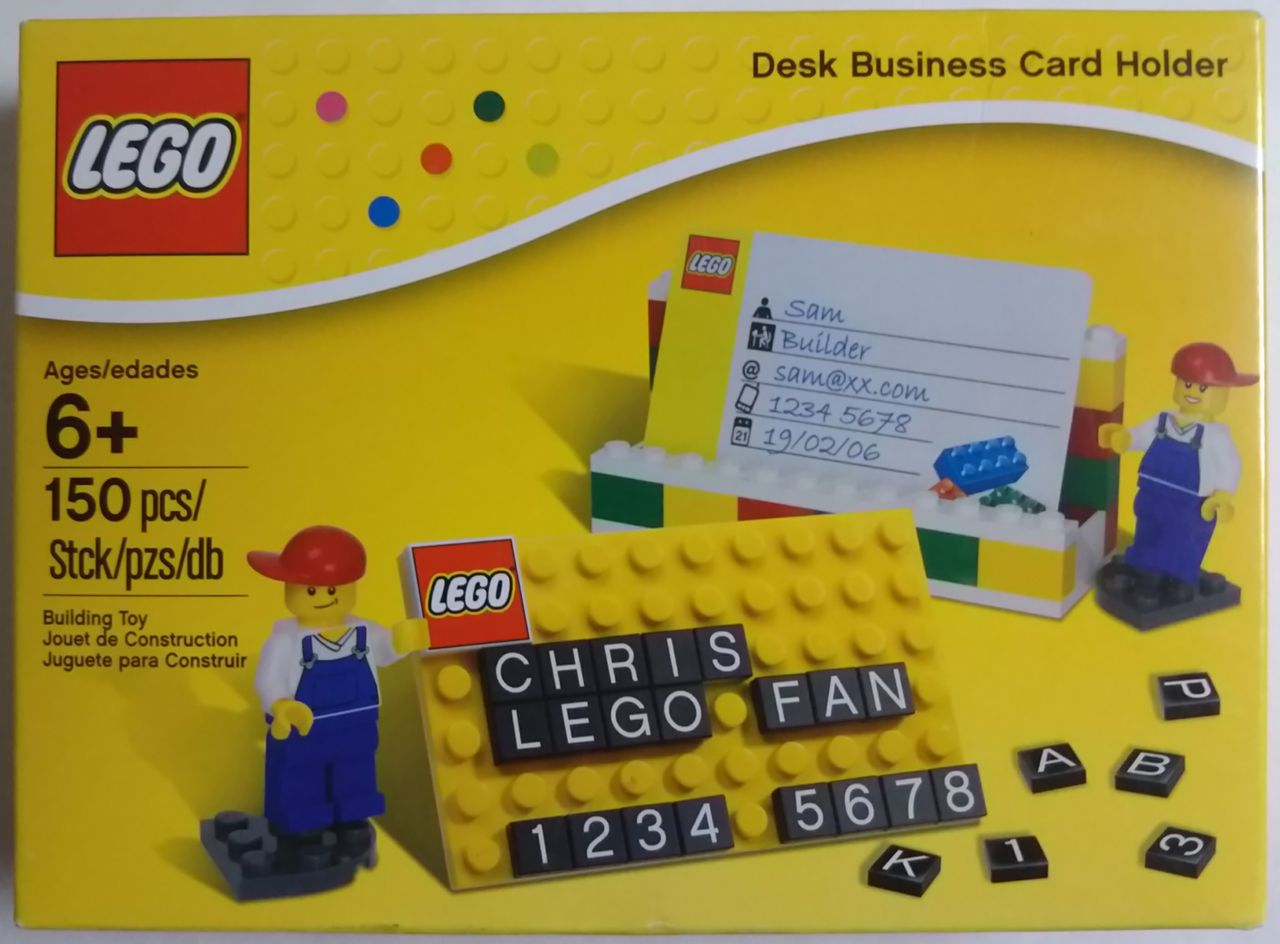 レゴの文字タイルパーツが入っています Lego Desk Business Card Holder Chaos Hobby Blog