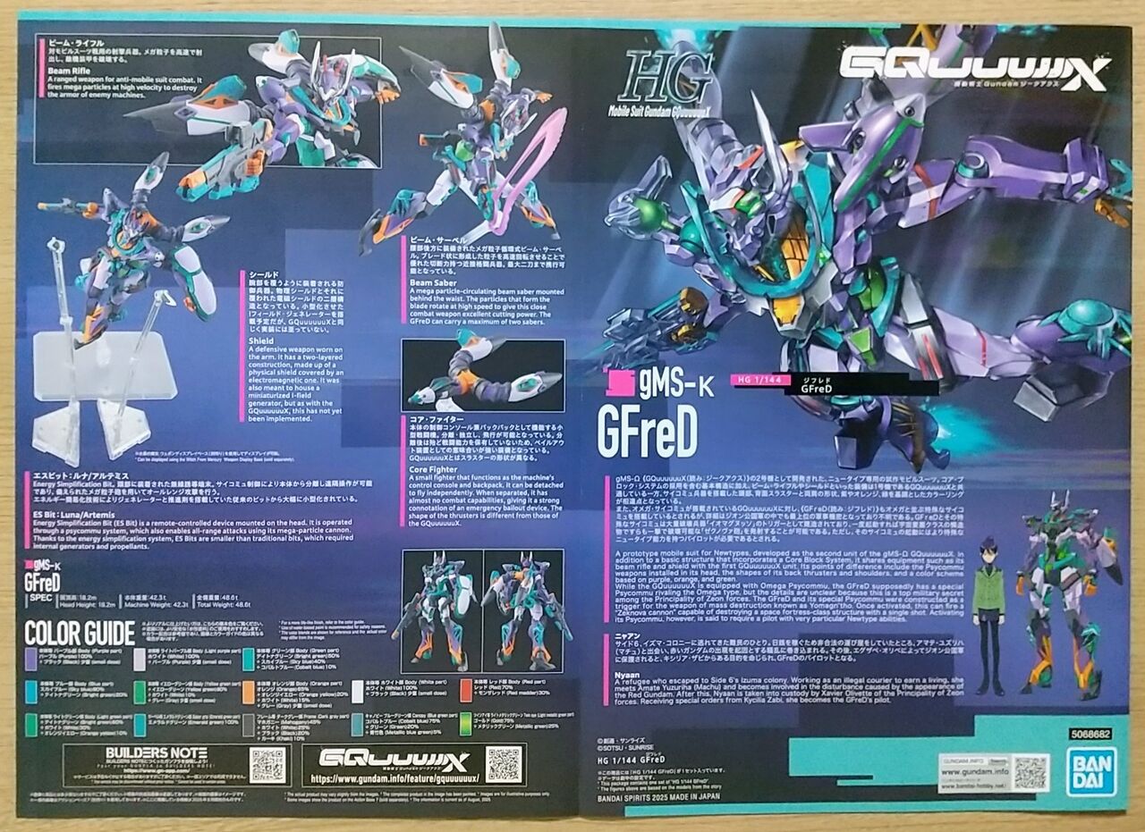 HGガンプラセット GQuuuuuX GFreD RED GUNDAM など HGガンプラセット GQuuuuuX GFreD RED GUNDAM など