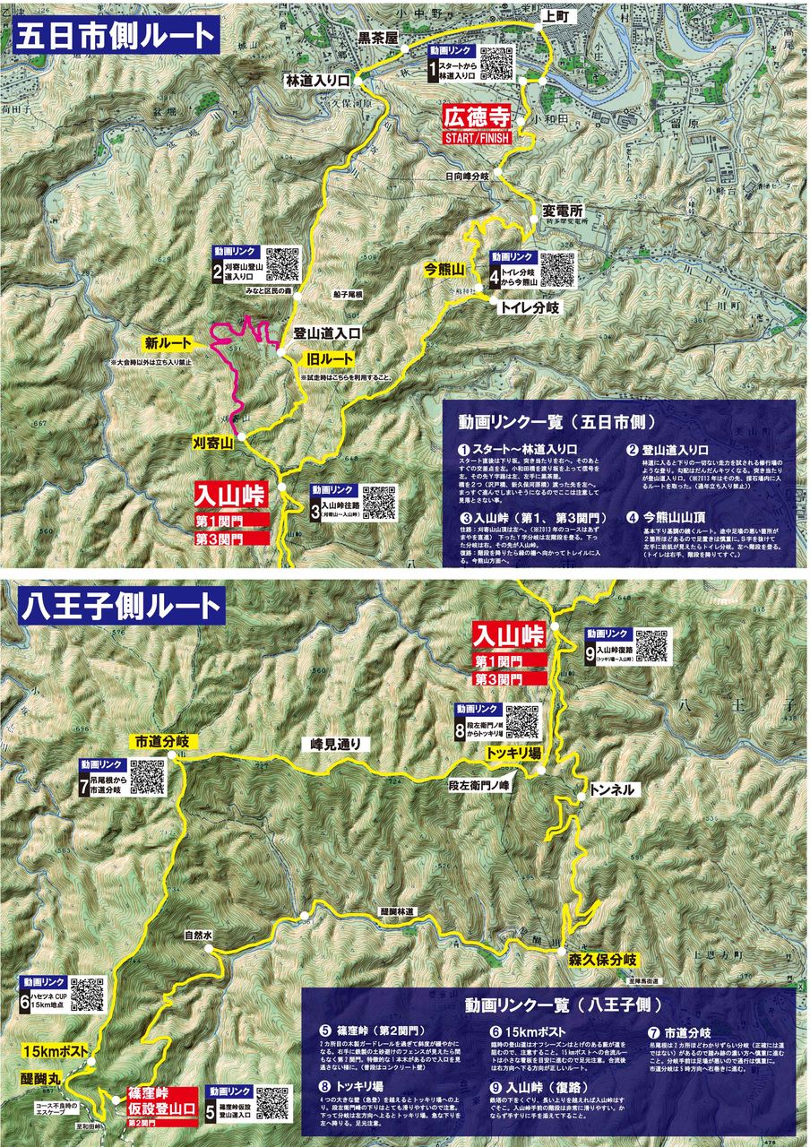 裏山の獣人 ハセツネ攻略マップ