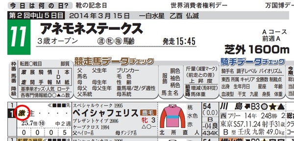 アネモネステークスの激