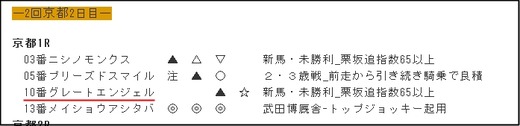 データ_0127京都１R