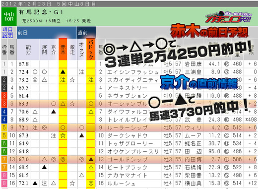 ガチンコ_的中有馬記念