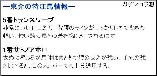 ガチンコ特注馬_AJCC