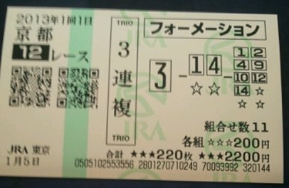 馬券_0105京都12R菊池