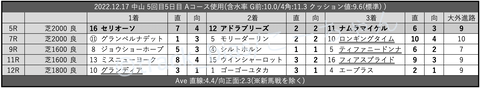 2022.12.17 中山 5回目5日目 Aコース使用