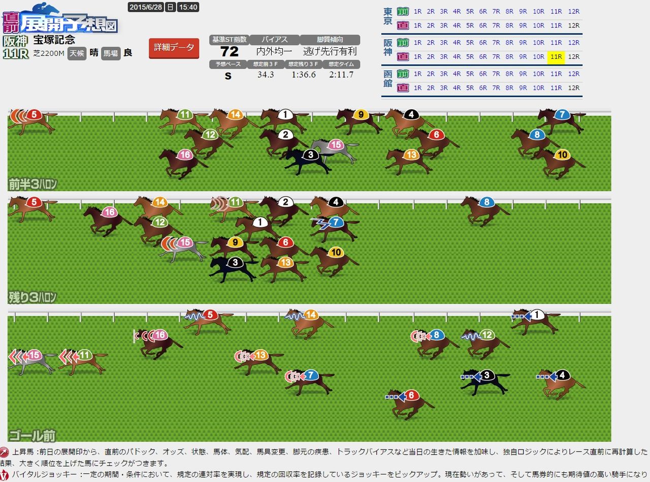 直前展開予想 宝塚記念 ストライド競馬 展開予想 外厩