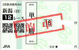 0818新潟12r単勝