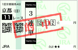0112シンザン記念3連単1点
