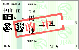 0927中山12R決め軸馬連加重馬券