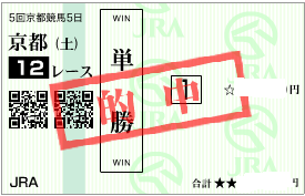1116京都12r決め穴軸の単勝