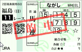 0720福島11R決め軸連流し