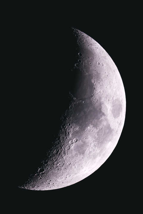 月齢6.1のお月様明日に向けて.2024.12.07.WebⅢ