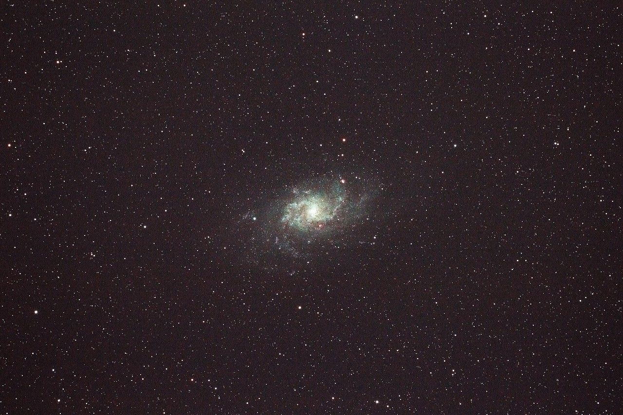 真夏のさんかく座銀河 M33 のぼうの星 真夏のさんかく座銀河 M33 のぼうの星