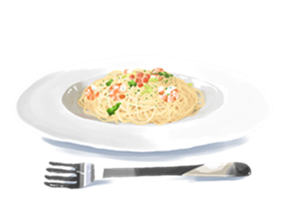 [Spinach-pasta]Satisfying-pasta-with-tuna,shrimp,and-tomato1