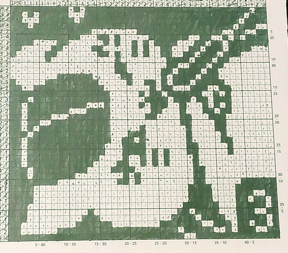 スーパーペイントロジック 21年 2月号 その11 京急超溺愛女性が解いたイラストロジック作品