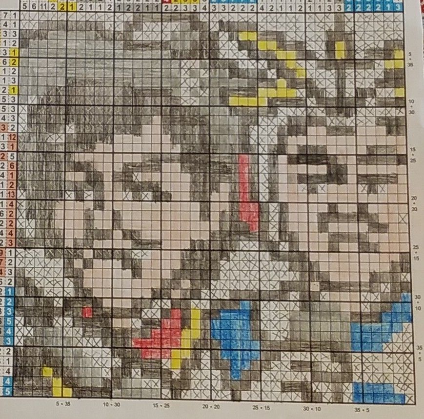 お絵かきパズルランド 19年 9月号 その95 京急超溺愛女性が解いたイラストロジック作品