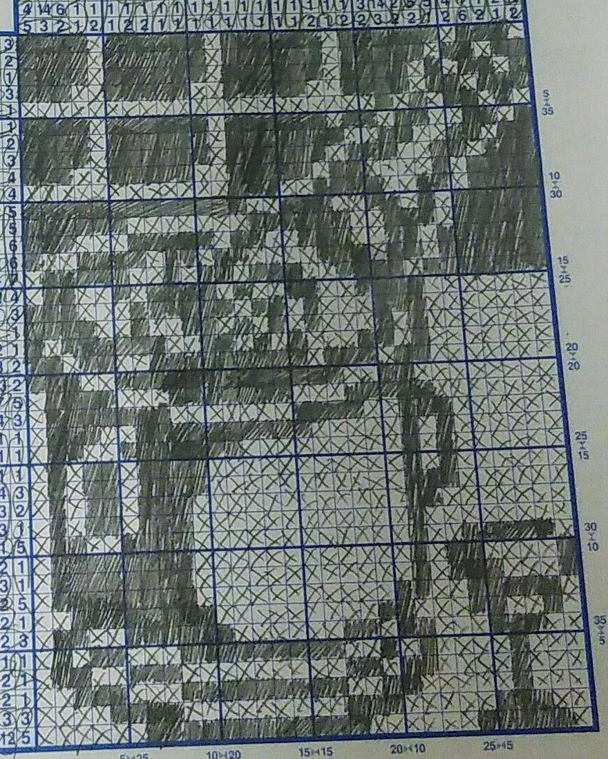 ロジックメイト 19年 8月号 その50 おけいはんが解いたイラストロジック作品