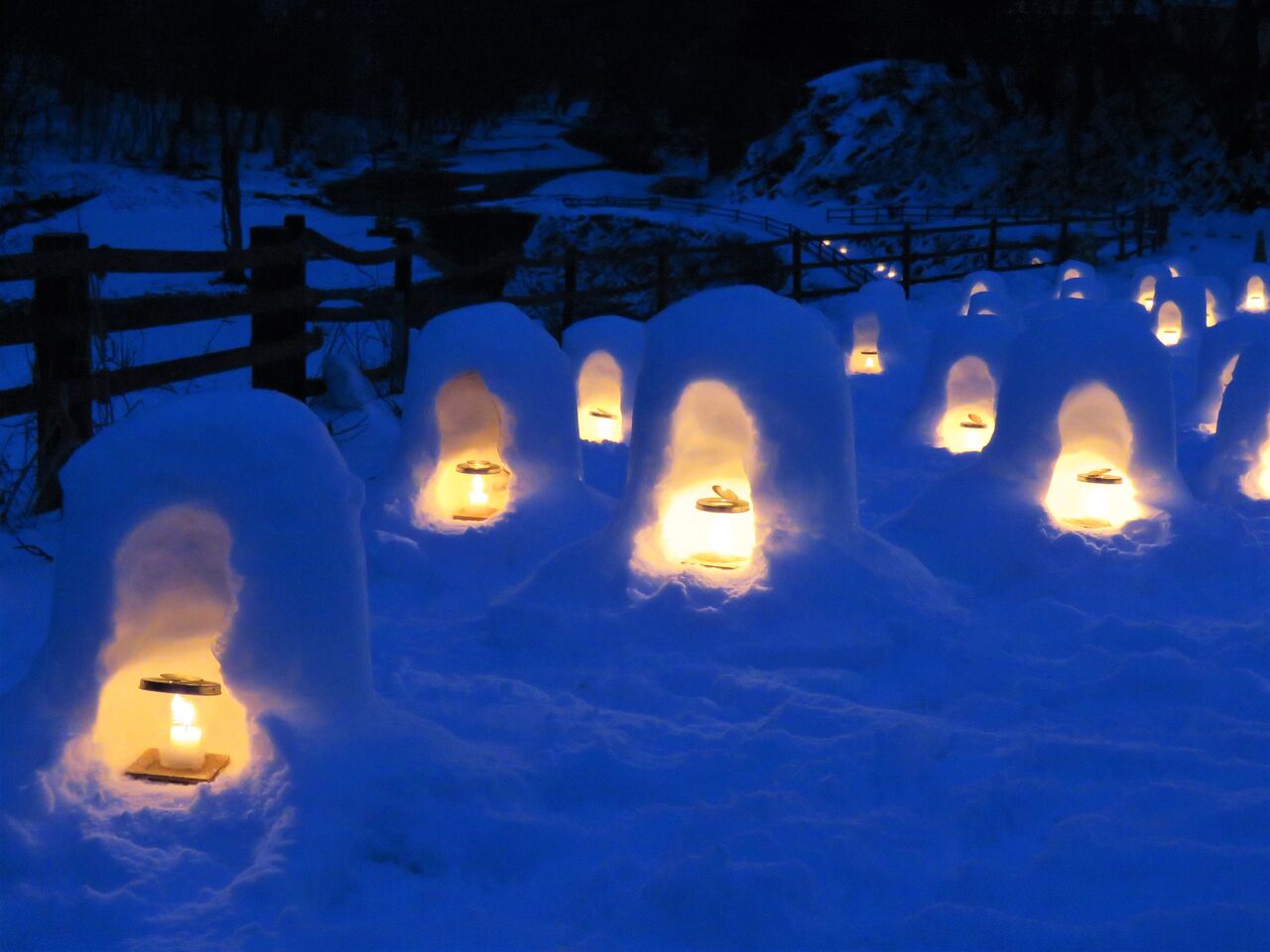 3世代で湯西川温泉かまくら祭りへ ２０２０ 小雪舞う幻想的なライトアップ 夢は枯れ野を
