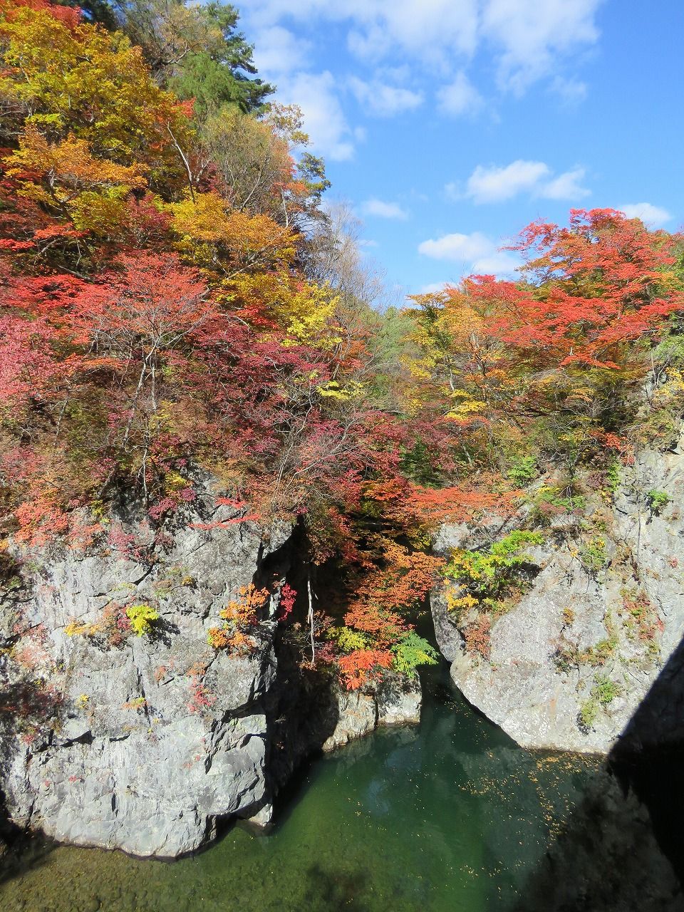 照葉峡の紅葉 ２０１８ 片品川の紅葉絶景と新しい道の駅 尾瀬かたしな 夢は枯れ野を