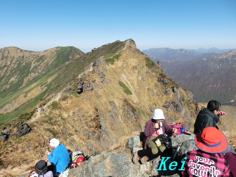 谷川岳登山(7)崖っぷち野郎ども(トマノ耳～オキノ耳)〔群馬県みなかみ