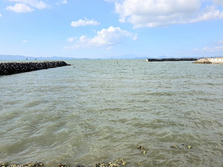 日奈久温泉_海沿い風景(1)海と猫〔熊本県八代市〕 : ゆる山☆湯ったり