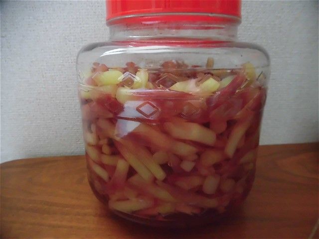 茎みょうがの甘酢漬け 漬けてからの甘酢が旨い マイルドブログ