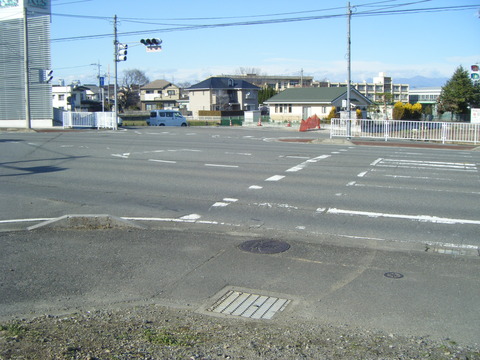 群馬県の高崎市でもこのありさまです。写真の奥は小中学校の校舎です