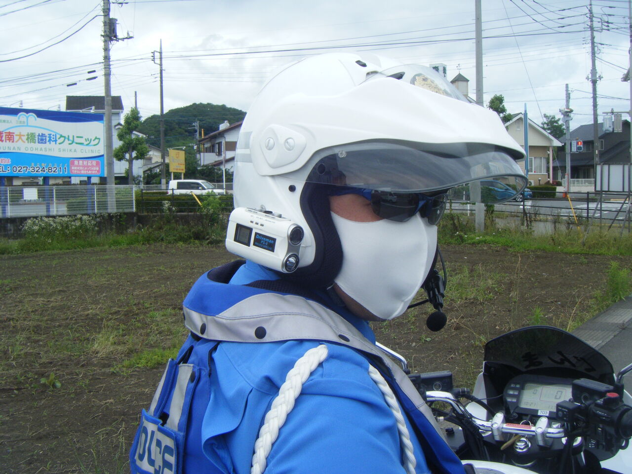 白バイ隊員風防寒グローブ Lサイズ