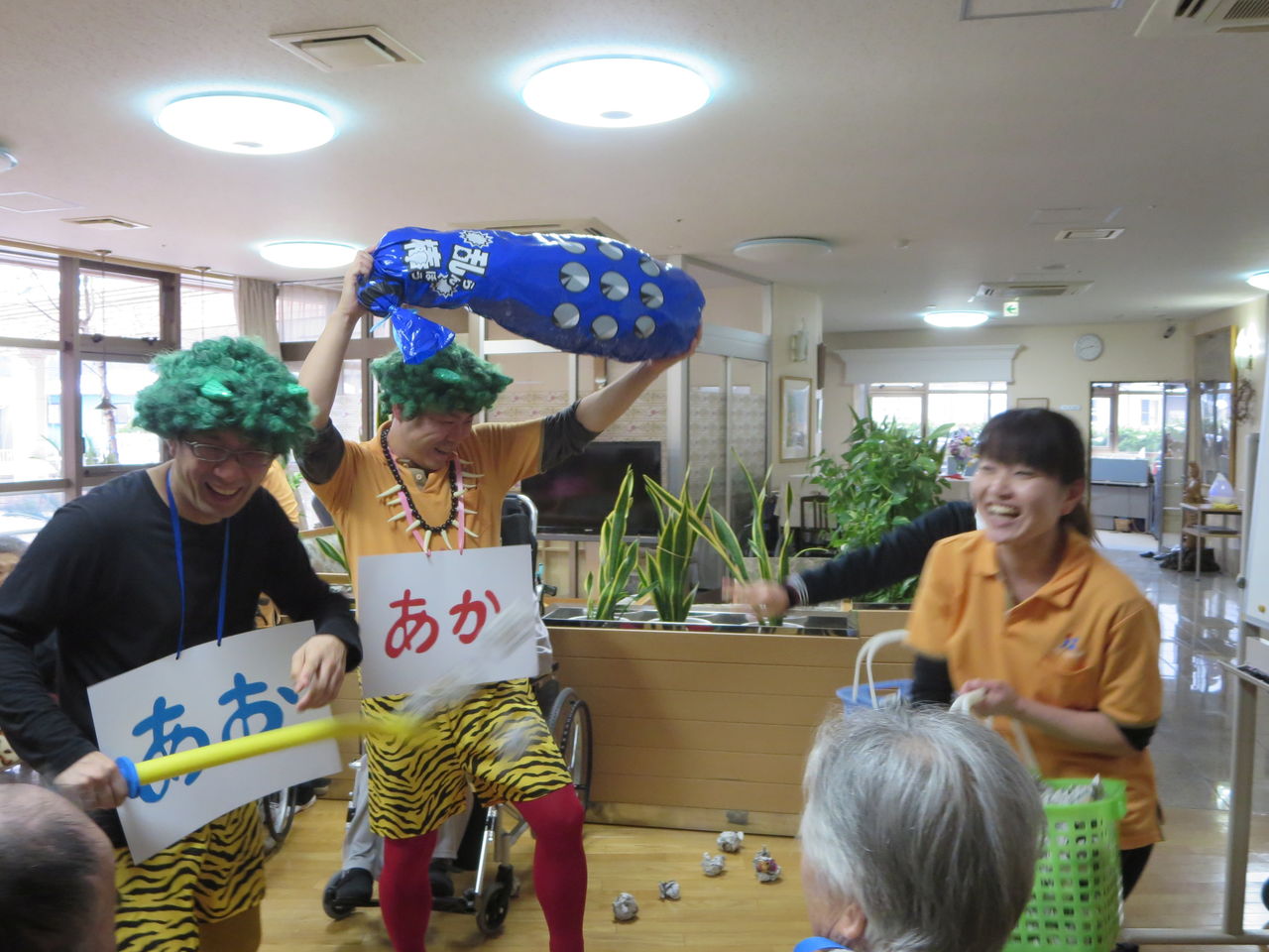 節分豆まき会です ファミールほのか 吉野デイサービスセンターほのか日記