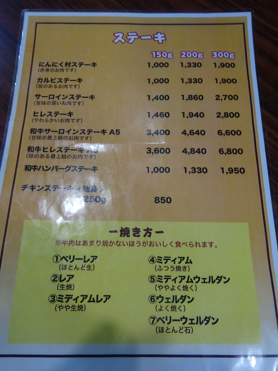 鴻巣の人気のステーキ屋 にんにく村 ｎｏ 352 桶川高校柔道部顧問のブログ