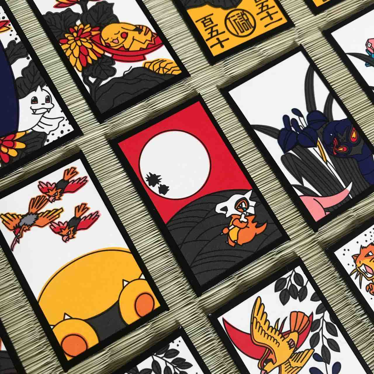 ポケモン花札(๑・̑◡・̑๑)/ : 毛糸玉工房 ポケモン花札(๑・̑◡・̑๑)/ : 毛糸玉工房