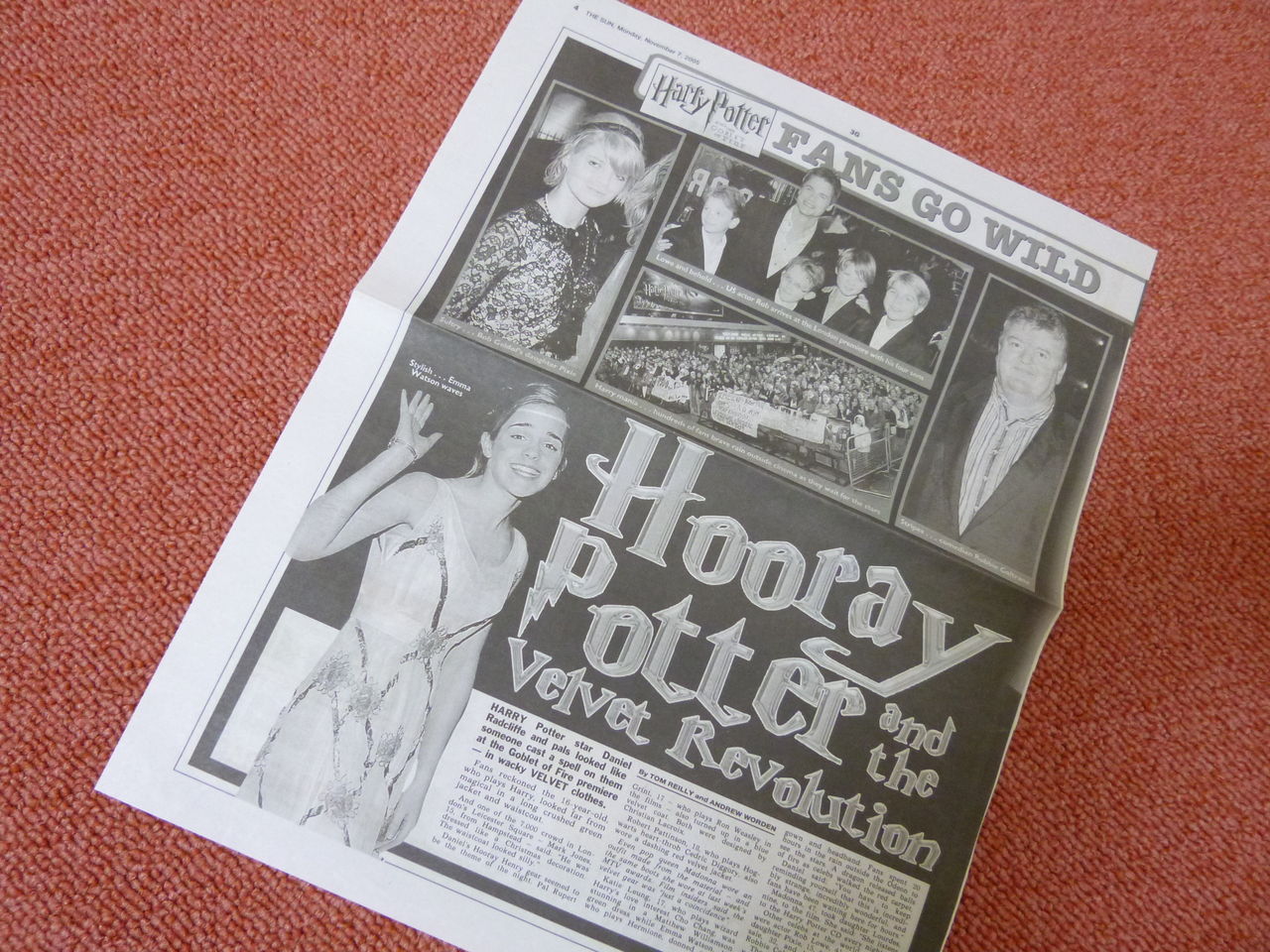 ハリーポッター。ロン役。ルパート・グリント君の直筆サイン♪ : 毛糸