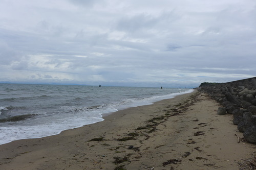 20250904宇部市へ、旧長生炭鉱再訪！瀬戸内海に屹立するピーア2本、海底へ向かった斜路坑口跡の現況を目視踏査！