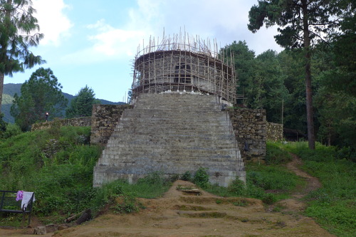 20240719日本山妙法寺カトマンズ仏舎利塔の建設状況目視踏査！