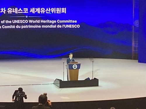 20260719韓国・釜山のBEXCO（国際会議場）にて第48回世界遺産委員会開催っ！李大統領が祝辞を述べました！