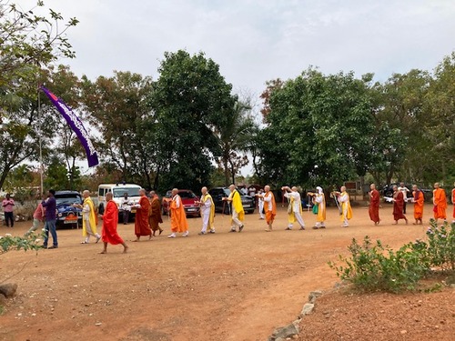 20260221(土）日本山妙法寺南天竺サンカランコービル仏舎利塔１周年供養祭（その２）前夜祭は下肢捻挫横臥休養、なんとかして供養祭へ