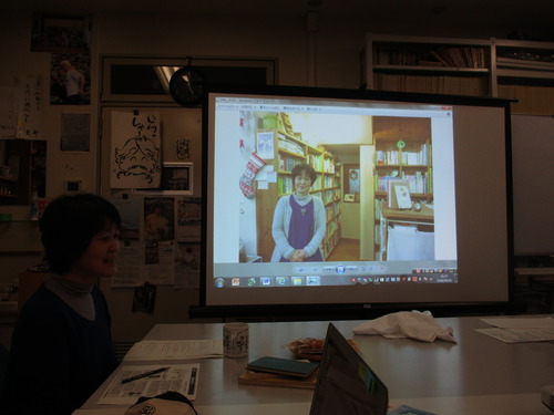 定例ゼミに大池どんぐり文庫の梶田さんが来てくれました！2016.4.26（火）