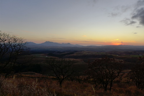 20251212阿蘇五岳を夕景で眺めながら竹田へ！