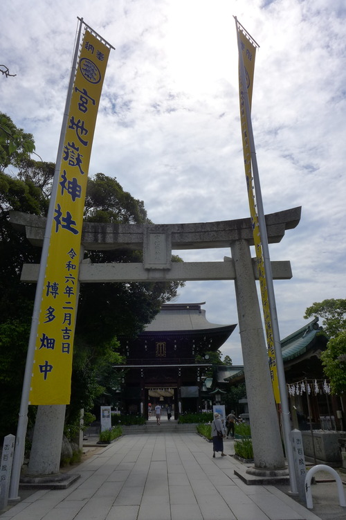菖蒲に覆われた宮地嶽神社月参り！