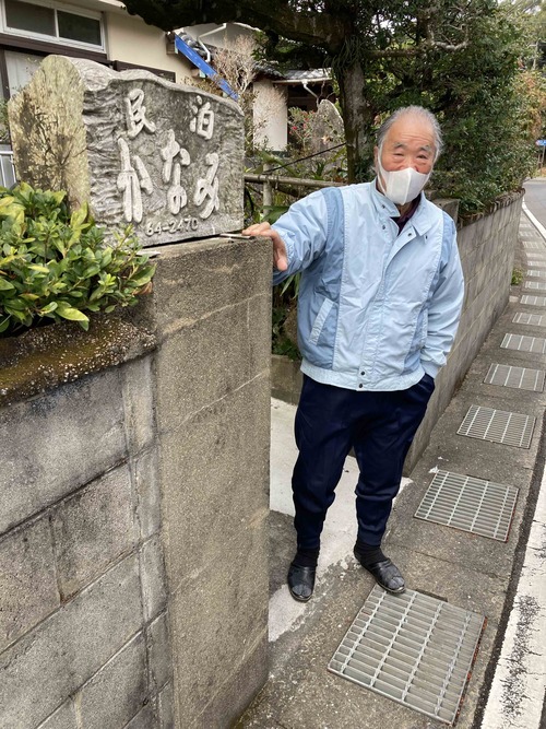 岩村正勝さん、ありがとうございました。奈留島（長崎県五島市）にて