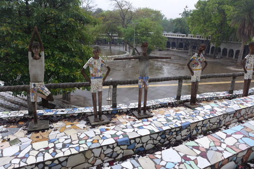 20260320半世紀前建築学徒の憧れ！建築・都市チャンディガール踏査。ロックガーデン（その8）